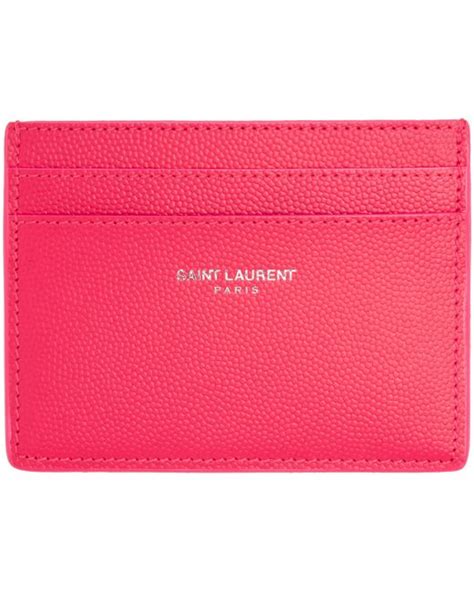 st laurent wristlet|ysl pink card holder.